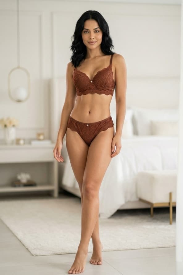Conjunto Rendado em Lesie Slim